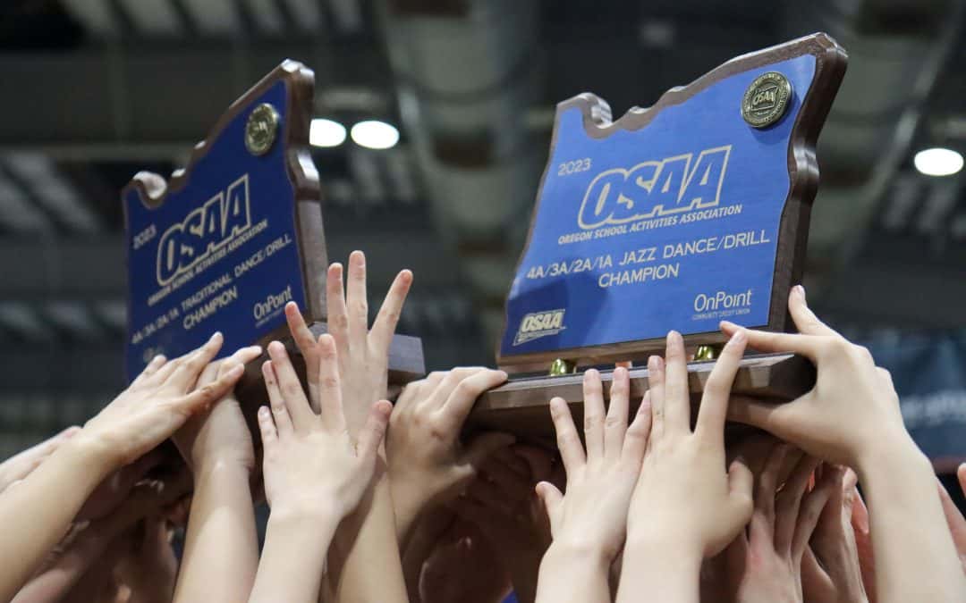 Charisma wins two state titles at the Oregon School Activities Association (OSAA) Dance/Drill State Championships.